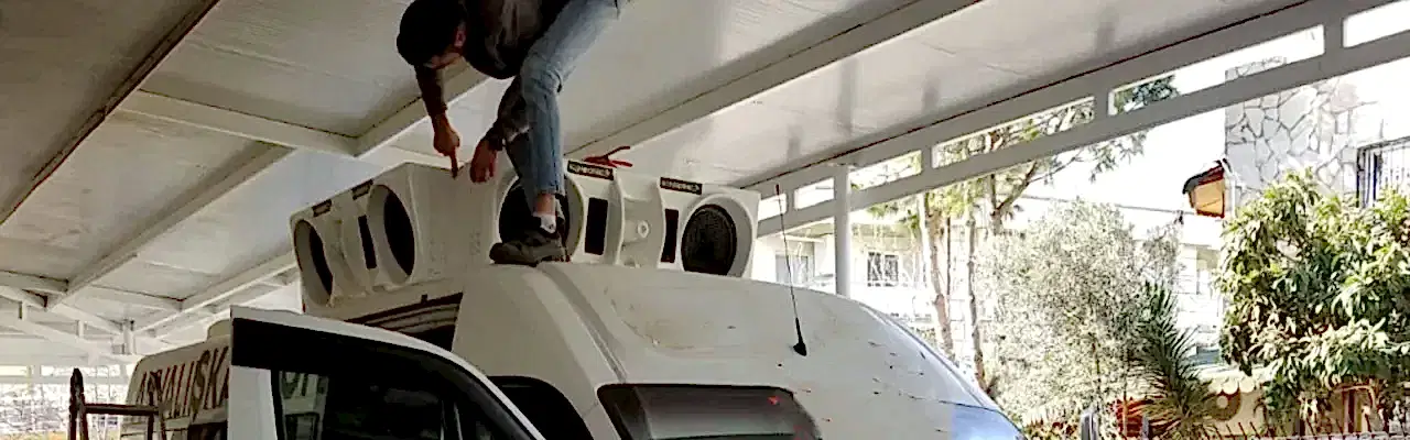 seçim arabası ses sistemi